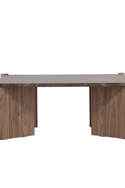 Rogaland soffbord 100x100 cm - brun
