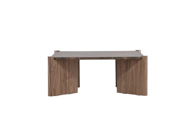 Rogaland soffbord 100x100 cm - brun