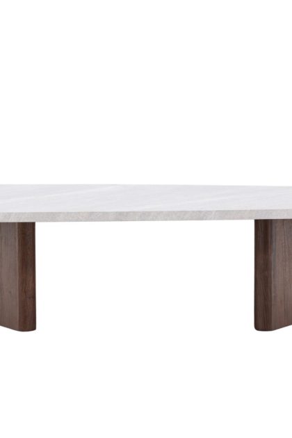 Grönvik soffbord 130x65 cm - ljusgrå