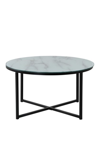Rock soffbord 80x80 cm - vit