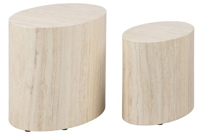 Soffbord mice 33x48 cm - beige