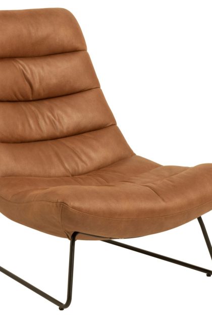 Loungefåtölj sammo - brun