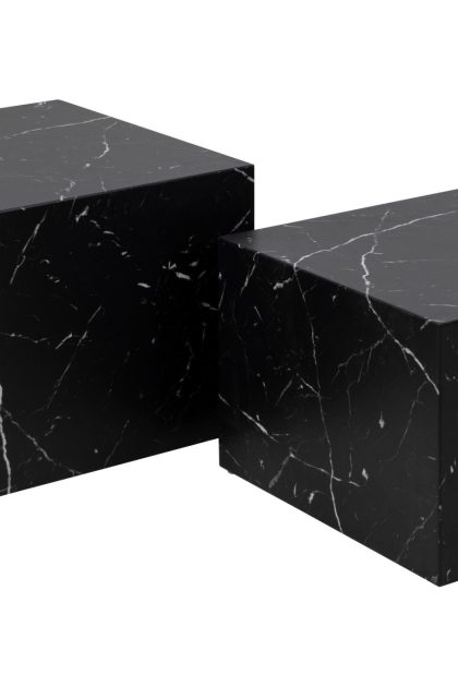 Soffbord samon 58x58 cm - svart