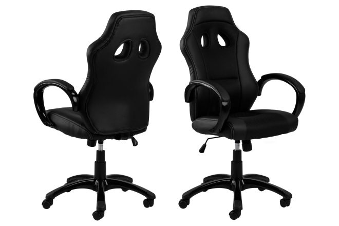 Gamingstol racer höj och sänkbar 64x67 cm 118x - svart