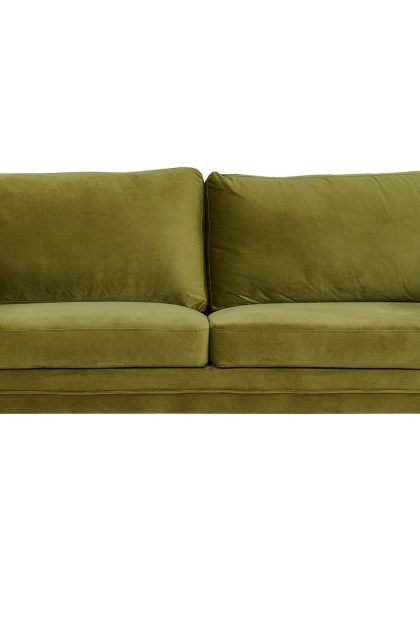Boom sammetssoffa 3-sits - grön