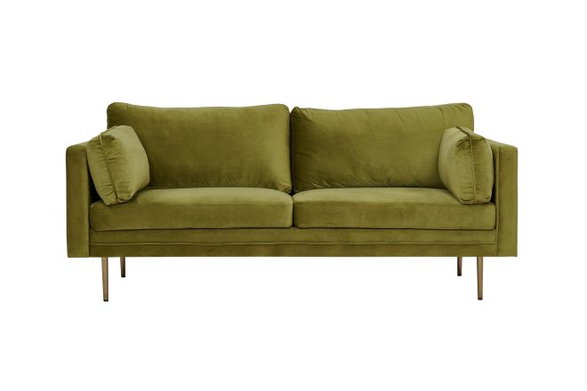 Boom sammetssoffa 3-sits - grön