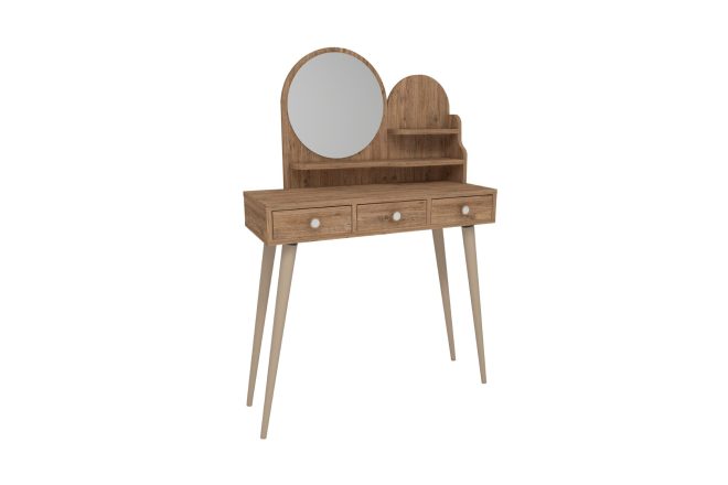 Brunt sminkbord 74 cm - ruges