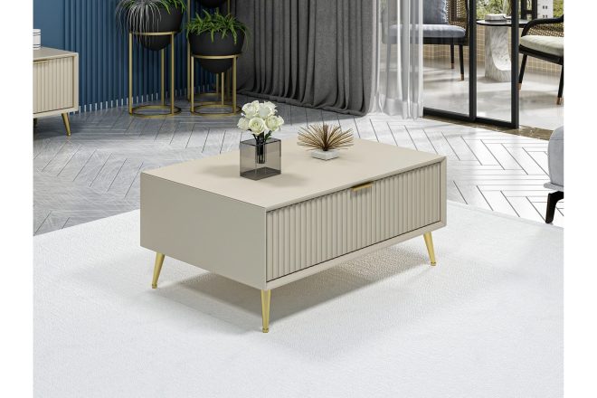 Soffbord luxe 90 cm - sandsten