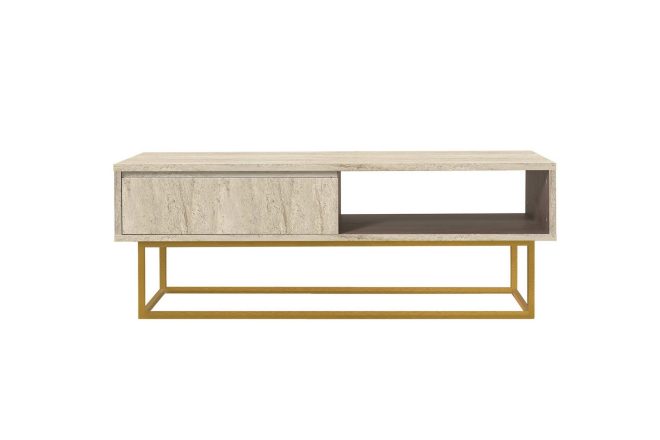 Soffbord laxus 120 cm - beige