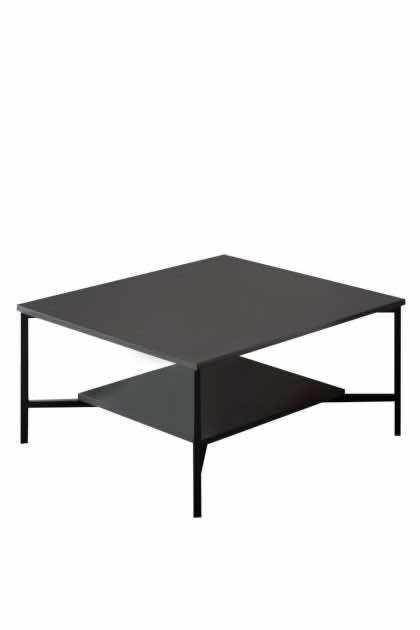 Soffbord manchan 80 cm - antracit/svart