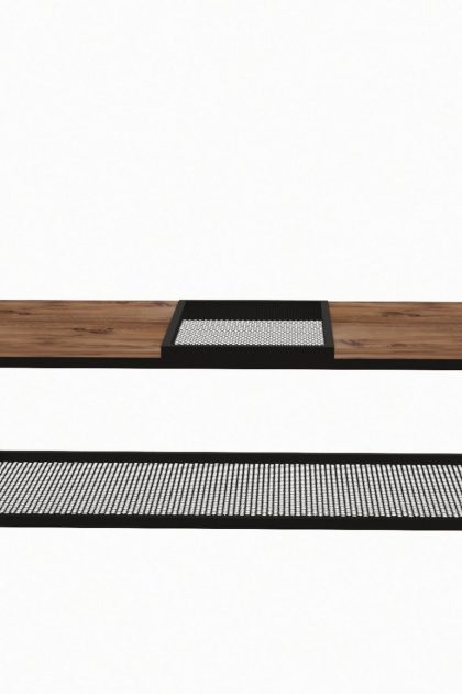 Soffbord healer 120 cm - brun/svart