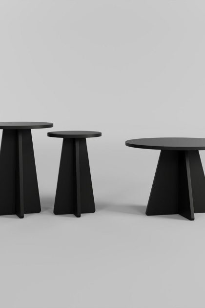 Soffbord munne 60 cm - svart