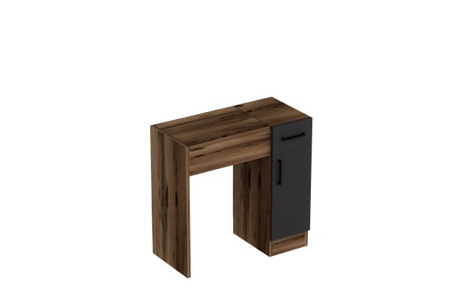 Sminkbord elgar 77 cm - ljusbrun/antracit