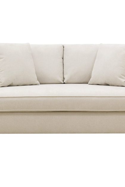 Rossita djup 3-sits soffa hel dyna - ljus beige