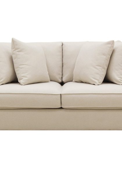 Rossita djup 4-sits bouclé soffa - ljus beige