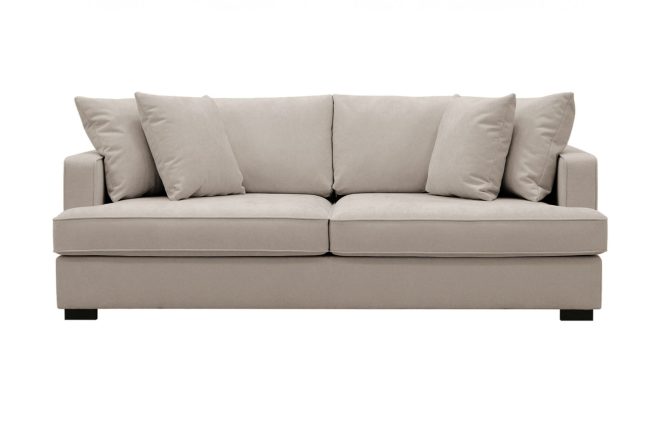 Rossita djup 3-sits soffa - ljus brun