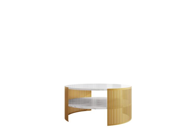 Friend soffbord guld vit 75 cm