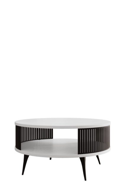 Galia runt soffbord svartvitt 75 cm