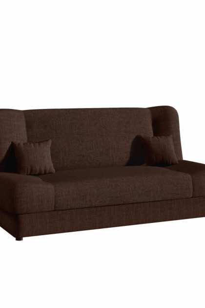 Abron soffa 3-sits - koppar/brun