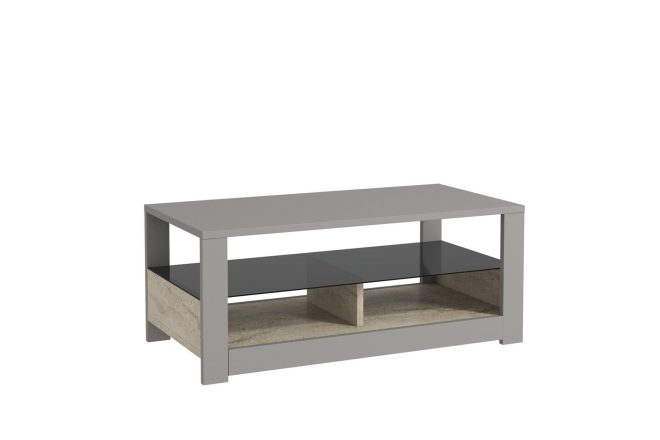 Griselda soffbord grå travertine 90 cm