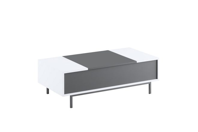 Germaine soffbord antracit/vit/silver 120 cm