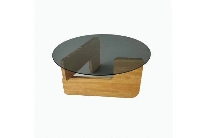 Mijara ek soffbord glas 75 cm