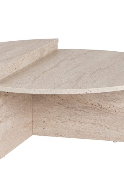 Georgette soffbord travertine 90 cm