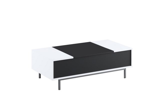 Germaine svartvitt soffbord 120 cm