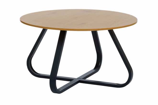Ankit Soffbord Svart Beige 80 cm