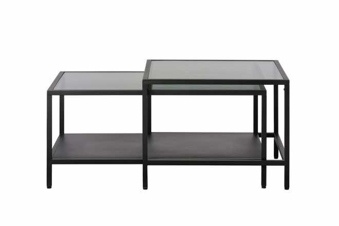 Cyan svart soffbord 90 cm