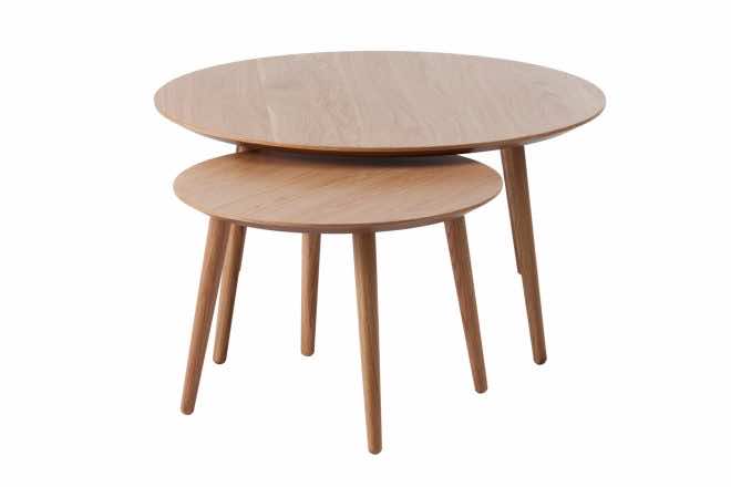 Anju beige soffbord 88 cm