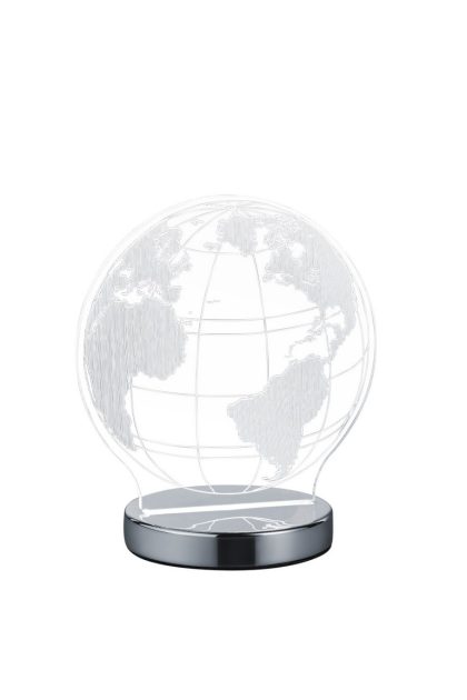 Trio lighting globe led bordslampa krom - krom
