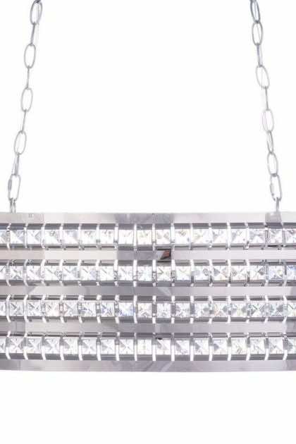 Taklampa cavone 31 cm - silver