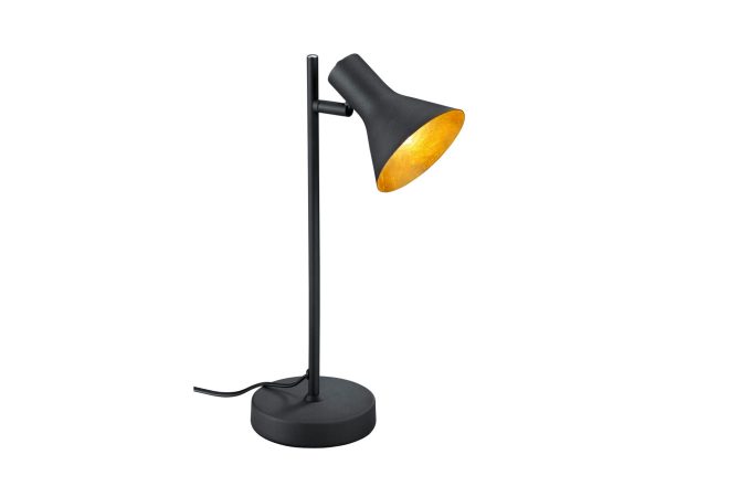 Trio lighting nina bordslampa 2l e14 svart/ guld -