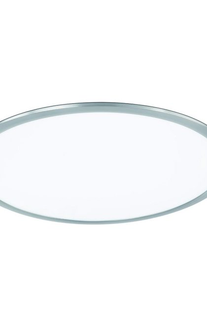 Trio lighting phoenix led plafond 62cm borstad stål - vit