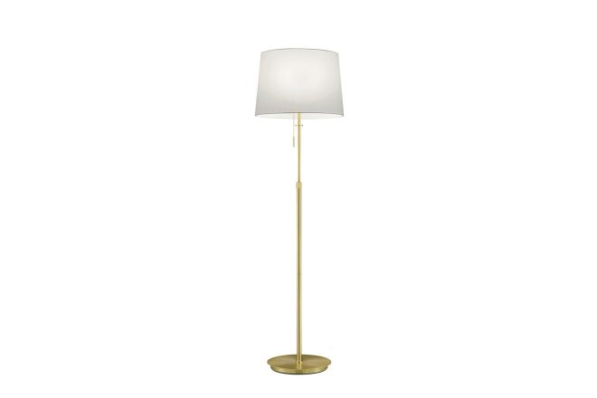 Trio lighting lyon golvlampa 3l e27 mattmässing -