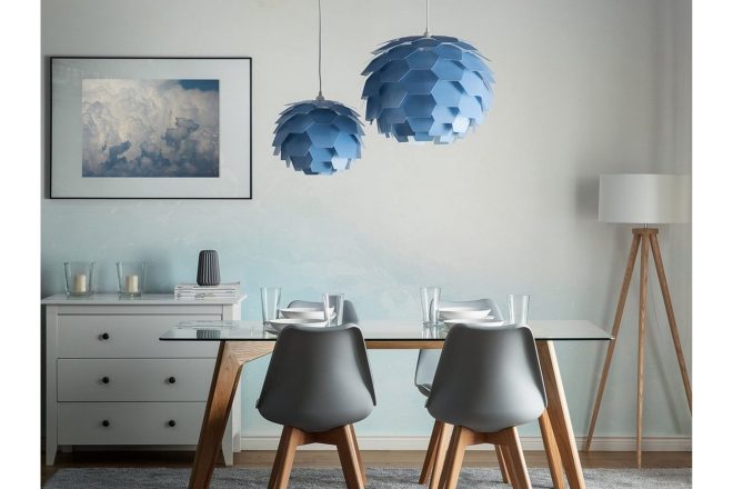 Taklampa segre 40 cm - blå