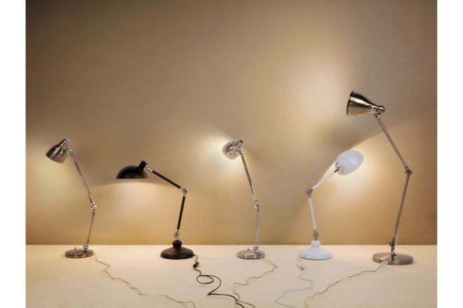 Bordslampa meramec 20 cm - vit