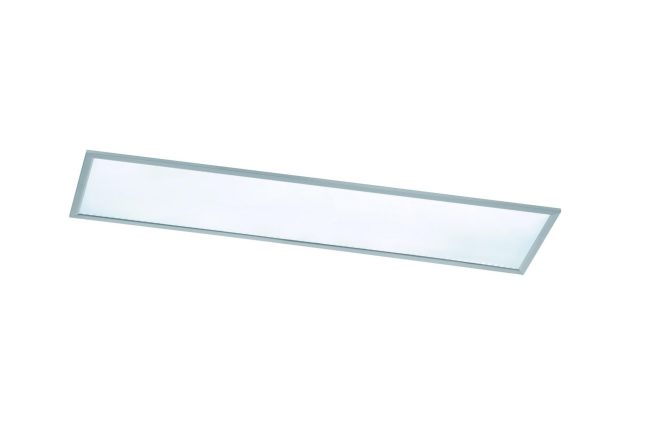 Trio lighting phoenix led plafond 120x30cm borstad stål - vit