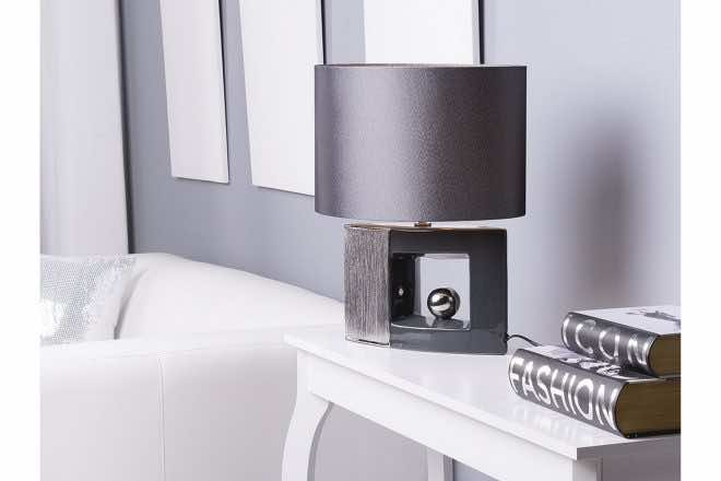 Bordslampa duero 38 cm - grå