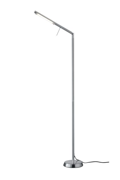 Trio lighting filigran led golvlampa borstad stål -