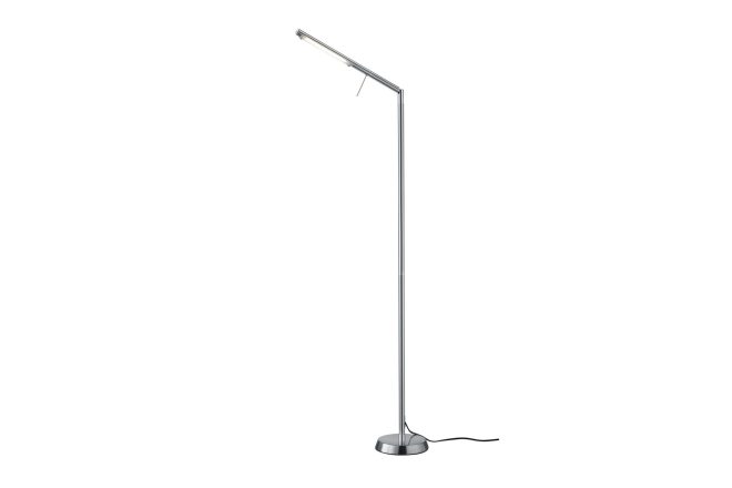 Trio lighting filigran led golvlampa borstad stål -