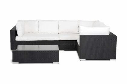 Loungegrupp utomhus bahamas 5-sits bord - svart