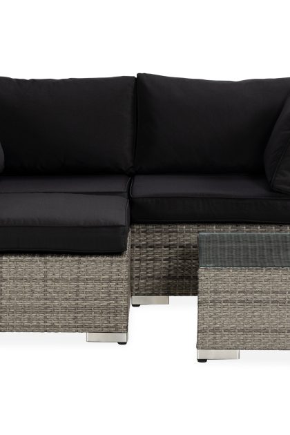 Loungegrupp utomhus bahamas 4-sits divan/bord - grå