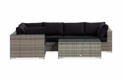 Loungegrupp utomhus bahamas 5-sits bord - grå