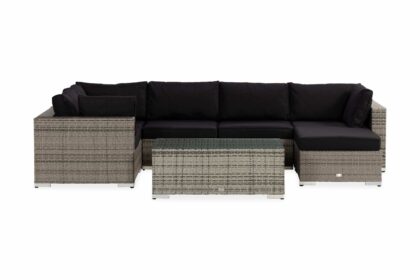 Loungegrupp utomhus bahamas 5-sits bord - grå