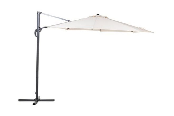 Parasoll savona 240 cm - vit