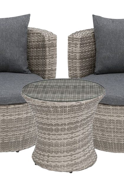 Balkongmöbelset capri 54 cm - grå