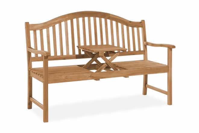 Trädgårdsbänk hilo 150 cm - trä|natur