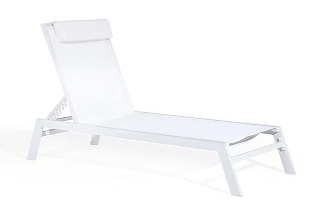 Vit solsäng catania 66|190 cm